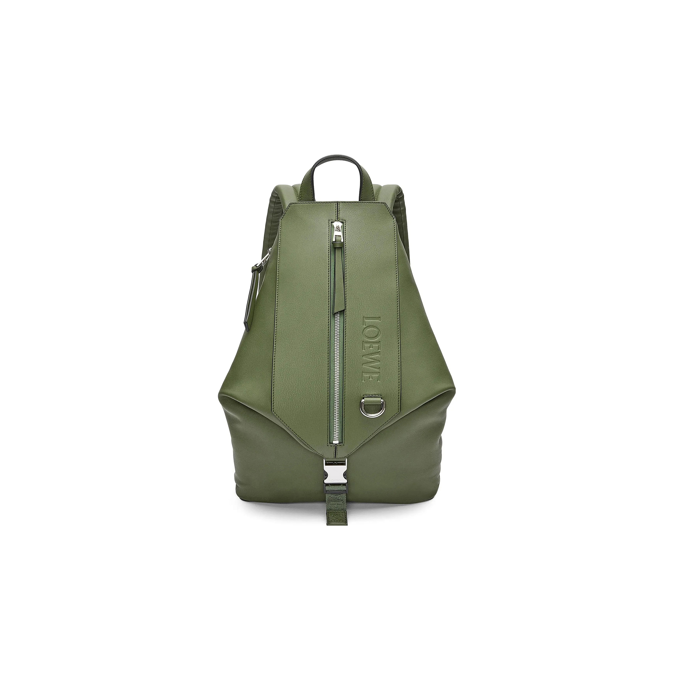 LOEWE CONVERTIBLE GREEN BACKPACK B777W22X01 (41*24*16cm) LOEWE CONVERTIBLE GREEN BACKPACK B777W22X01 (41*24*16cm)